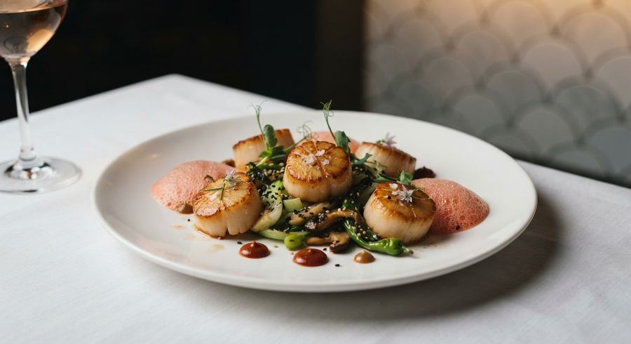 Dayboat Scallops, AI-photographed
