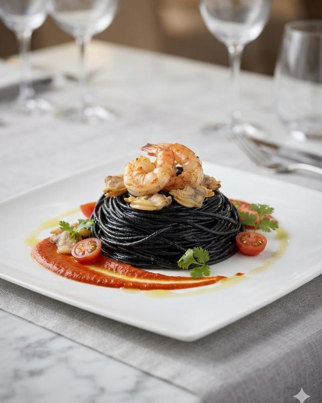 The same pasta re-shot by AI