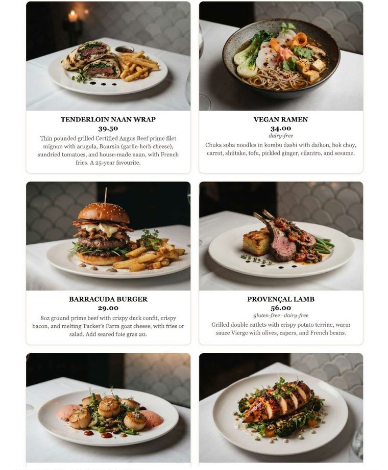 Visual menu, page 3